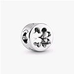 PANDORA ORIGINALS ARGENTO CHARM OPENWORK QUADRIFOGLIO FORTUNA 797868