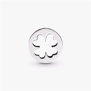 PANDORA ORIGINALS ARGENTO CHARM OPENWORK QUADRIFOGLIO FORTUNA 797868