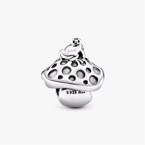 PANDORA ORIGINALS ARGENTO CHARM FUNGO E RANA 798558C00