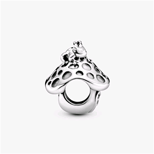 PANDORA ORIGINALS ARGENTO CHARM FUNGO E RANA 798558C00