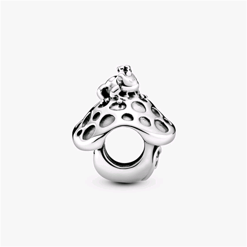 PANDORA ORIGINALS ARGENTO CHARM FUNGO E RANA 798558C00