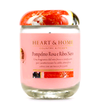 HEART & HOME CANDELA IN CERA DI SOIA SMALL 115GR POMPELMO E RIBES HHSS10