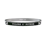 KIDULT UOMO BRACCIALI ACCIAIO PHILOSOPHY "VOLERE È POTERE..." 731169L