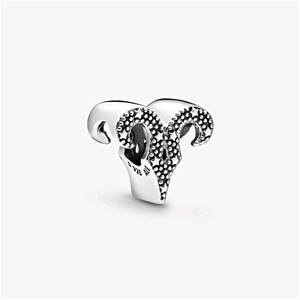 PANDORA ORIGINALS ARGENTO CHARM DELLO ZODIACO ARIETE SCINTILLANTE 798416C01