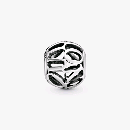 PANDORA ORIGINALS ARGENTO CHARM OPENWORK I LOVE YOU 798678C00