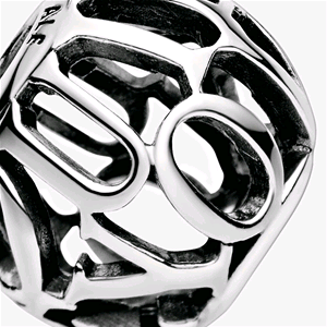 PANDORA ORIGINALS ARGENTO CHARM OPENWORK I LOVE YOU 798678C00