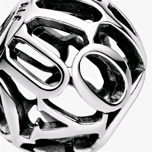 PANDORA ORIGINALS ARGENTO CHARM OPENWORK I LOVE YOU 798678C00