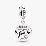 PANDORA ORIGINALS ARGENTO CHARM "GLI AMICI SONO LA FAMIGLIA...." 798124EN16