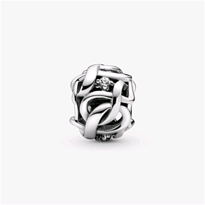 PANDORA ORIGINALS ARGENTO CHARM OPENWORK INFINITO INTRECCIATO 798824C01