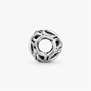 PANDORA ORIGINALS ARGENTO CHARM OPENWORK INFINITO INTRECCIATO 798824C01