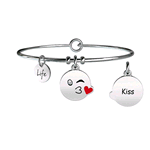 KIDULT BRACCIALI ACCIAIO SMALTO SYMBOLS KISS 231676