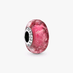 798872C00 PANDORA ORIGINALS CHARM IN VETRO DI MURANO ROSA CON ONDE