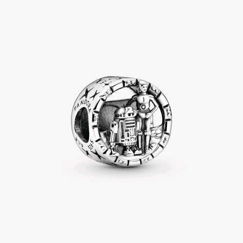 799245C00 PANDORA STAR WARS CHARM OPENWORK C-3PO E R2-D2
