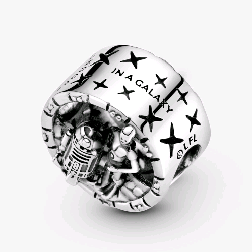 799245C00 PANDORA STAR WARS CHARM OPENWORK C-3PO E R2-D2