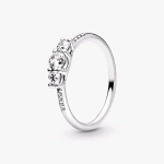 PANDORA ORIGINALS ARGENTO 925 ANELLO TRILOGY 196242CZ