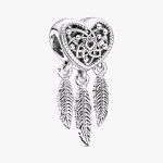 799107C00 PANDORA ORIGINALS CHARM ACCHIAPPASOGNI CON TRE PIUME