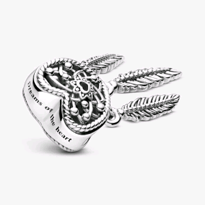 799107C00 PANDORA ORIGINALS CHARM ACCHIAPPASOGNI CON TRE PIUME
