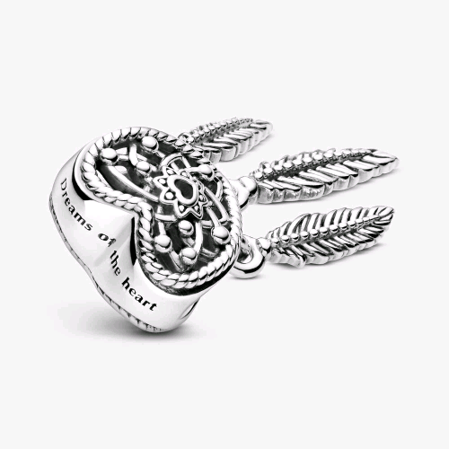 799107C00 PANDORA ORIGINALS CHARM ACCHIAPPASOGNI CON TRE PIUME