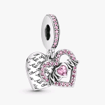 799402C01 PANDORA ORIGINALS CHARM PENDENTE CUORE E MAMMA