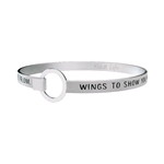 KIDULT BRACCIALI ACCIAIO PHILOSOPHY  "WINGS TO SHOW YOU WHAT...." 731348