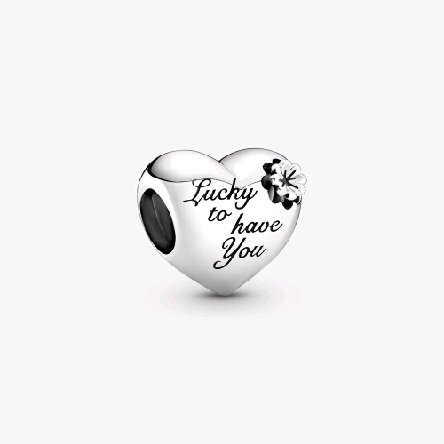 799364C00 PANDORA ORIGINALS CHARM A CUORE E QUADRIFOGLIO