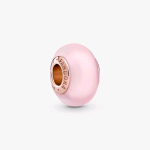 789421C00 PANDORA ORIGINALS CHARM IN VETRO DI MURANO ROSA OPACO