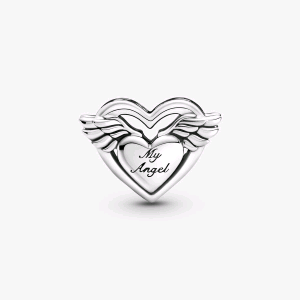 799367C00 PANDORA ORIGINALS ARGENTO CHARM ALI D'ANGELO E MAMMA