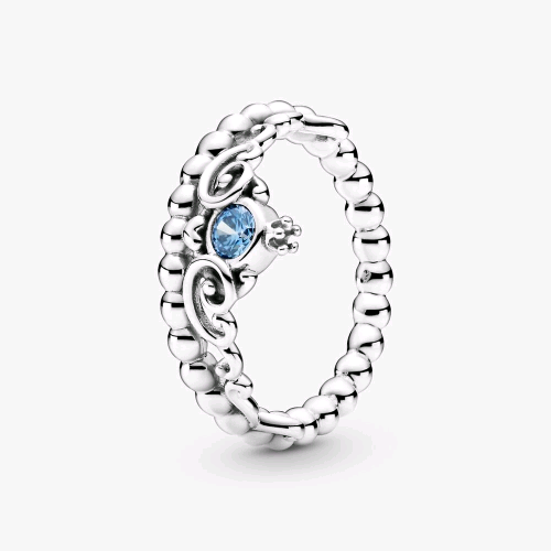 13341 199191C01 PANDORA ORIGINALS ANELLO CON TIARA BLU DI CENERENTOLA Pandora