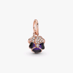 780776C01 PANDORA CHARM PENDENTE VIOLA DEL PENSIERO LUMINOSA