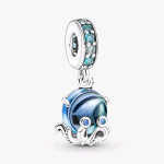 PANDORA ORIGINALS CHARM PENDENTE POLPO VETRO DI MURANO 791694C01 