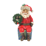 JIM SHORE BABBO NATALE SEDUTO SUI REGALI 6011487