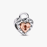 782505C00 PANDORA CHARM LUCCHETTO CUORE "LOVE IS LOVE" DIVISIBILE 