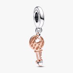 PANDORA ARGENTO CHARM PENDENTE CHIAVE DELLA FELICITÀ CON CUORE SCORREVOLE 782510C00