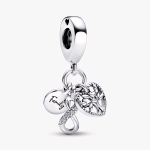 PANDORA CHARM PENDENTE FAMIGLIA PER SEMPRE 792201C01