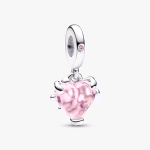 PANDORA ARGENTO 925 CHARM PENDENTE ALBERO DELLA FAMIGLIA ROSA 792654C01