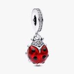 PANDORA ARGENTO 925 CHARM PENDENTE COCCINELLA 792571C01