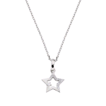 AMEN COLLANA STELLA ZIRCONI IN ARGENTO 925 CLSTSTBBZ