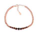 AMEN BRACCIALE IN ARGENTO 925 TENNIS DEGRADÈ CASTAGNA BTSCRM