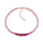 AMEN BRACCIALE IN ARGENTO 925 TENNIS DEGRADÈ FUCSIA BTSCRR