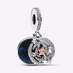 PANDORA ORIGINALS ARGENTO CHARM PENDENTE CIELO CON STELLE CADENTI 782975C01