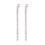 AMEN ORECCHINI PENDENTI TENNIS IN ARGENTO 925 CON ZIRCONI ETNBBZ