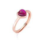 AMEN ANELLO IN ARGENTO 925 REGOLABILE CUORE BOMBATO ANCUBRR2