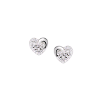 AMEN ORECCHINO IN ARGENTO 925 CUORE CON ZIRCONI ECZLBBZ