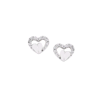 AMEN ORECCHINO IN ARGENTO 925 CON CUORE E ZIRCONI EHPBBZ