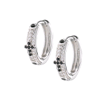 AMEN ORECCHINI IN ARGENTO 925 ROSARIO A CERCHIO ORROBBNZ