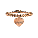 KIDULT LOVE BRACCIALI ACCIAIO GOLD ROSE PVD CUORE/AMORE SENZA CONFINI 731052