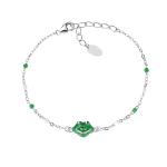 AMEN BRACCIALE JUNIOR CON RANA IN ARGENTO E SMALTO JBRFRB