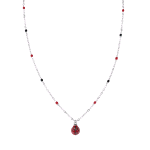AMEN COLLANA JUNIOR CON COCCINELLA ROSSA IN ARGENTO E SMALTO JCLLDB