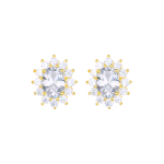 AMEN ORECCHINI IN ARGENTO 925 ROYAL LADY ZIRCONE BIANCO ORLDMGBB