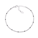 AMEN BRACCIALE TENNIS IN ARGENTO 925 CON ZIRCONI NERI E BIANCHI BT1B7BN17